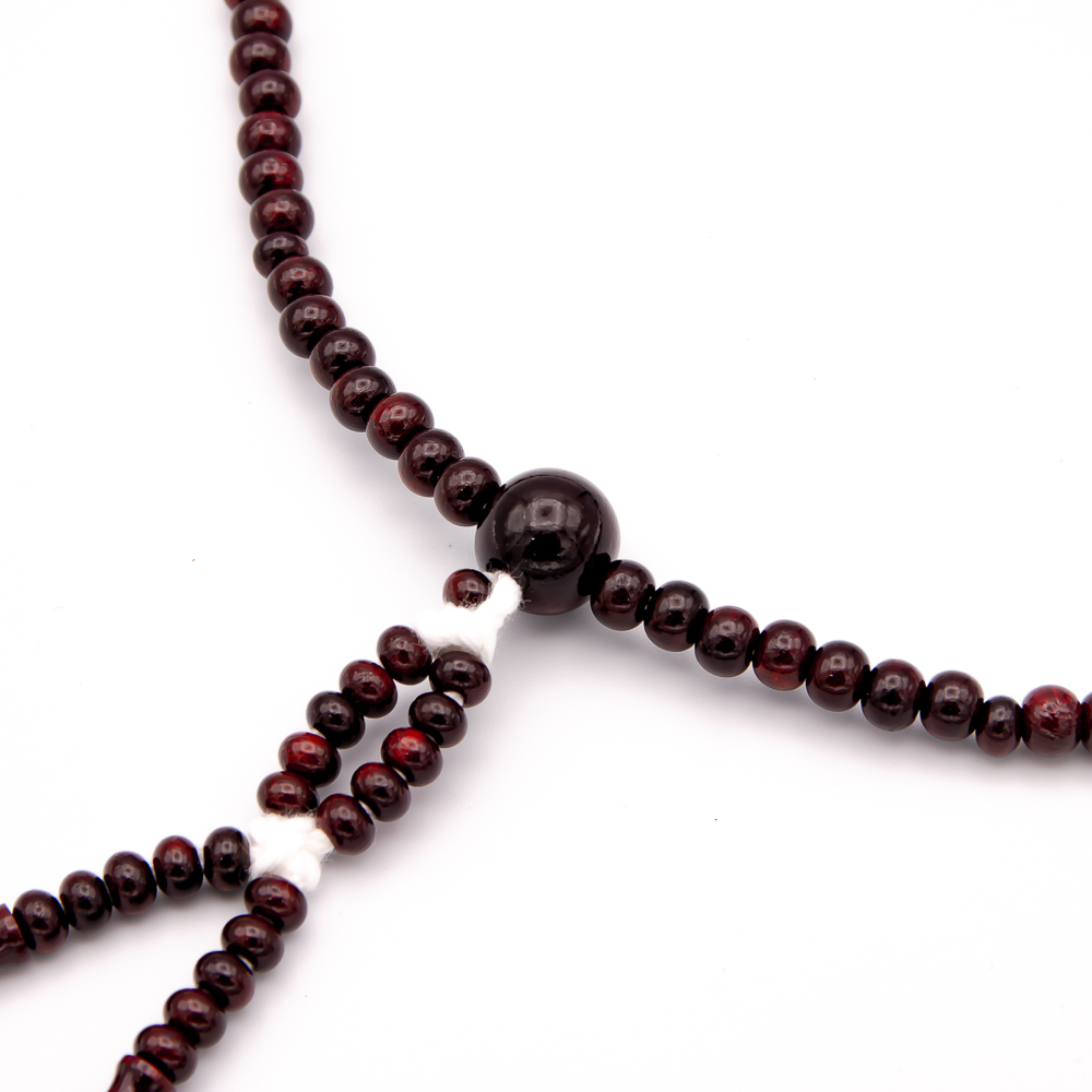 紫檀 数珠 尺2寸（特大・男性向け） 木 綿房 創価学会念珠 | 【公式